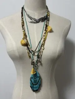 セール！エスニック　ネックレス3点＋ピアス1点　合計　4点セット