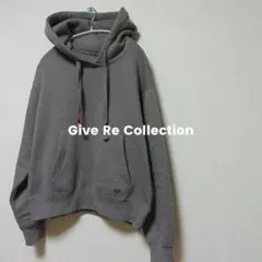 Give Re Collection／今季　裏起毛　パーカー　チャコール　L