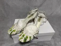 ミッシェルクランMICHEL KLEIN 花柄ストラップサンダル24.0cmのサムネイル