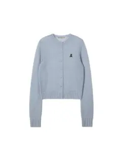 BUTTON HOLE KNIT CARDIGAN - SKY BLUE