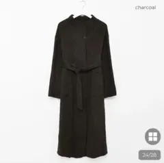 nugu ハーフネックウールロングコート