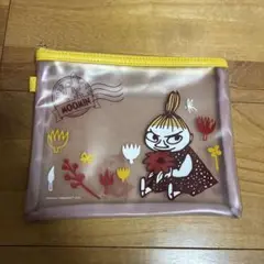 ムーミン ミー　郵便局ポーチ 透明ピンク