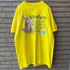 DELTA 半袖Tシャツ メッセージ エンジェル 天使 黄色 メンズ Lのサムネイル