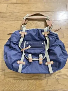 ナイロン　バッグ　ネイビー