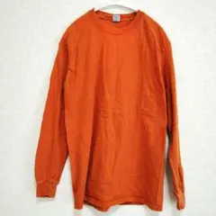 GILDAN オレンジ 長袖Tシャツのサムネイル