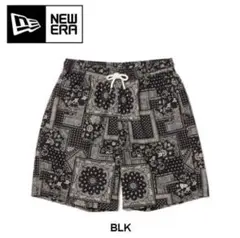 NEW ERA バンダナ柄 ブラックショートパンツ