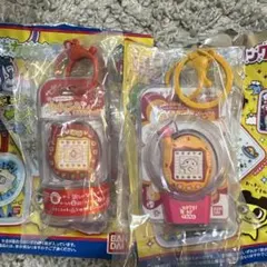 新品 たまごっち カスタムキーリング りんごれっど　モジモジおれんじのサムネイル