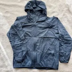 【ユニクロ】ポケットタブル/ナイロンジャケット/ネイビーチェック柄