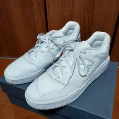 ニューバランス レザースニーカー BB550 WWW ホワイト 28.5cm