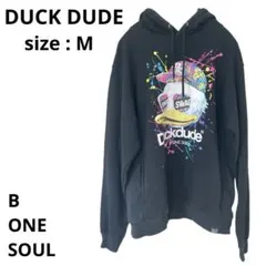 B ONE SOULビーワンソウル DUCK DUDE パーカー ブラック M