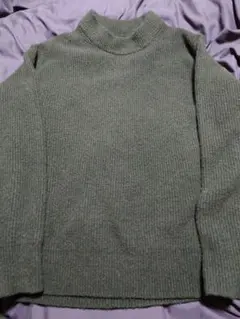 ユニクロ スフレヤーンモックネックセーター Lサイズ