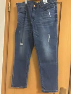 大きいサイズ ダメージ加工デニム