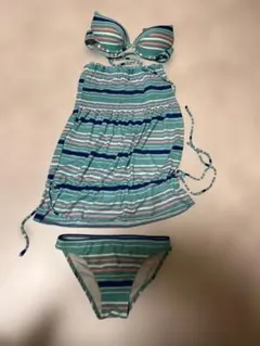 39 ストライプ柄 セパレート水着 110cm