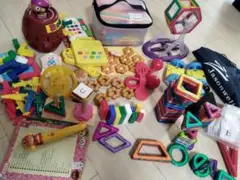 マグネット　ブロック　ロンビー　チューブ　チャレンジ　知育　おもちゃまとめ売り