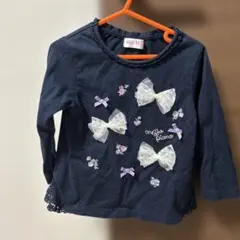 mezzo piano ネイビー 長袖カットソー 120cm