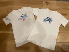ナイキ イラスト Tシャツ ホワイト　キッズL 2枚セット