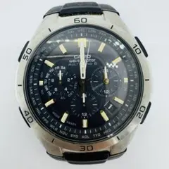 ✨CASIO✨カシオ✨WVQ-M410✨ブラック文字盤✨クロノグラフ✨腕時計✨