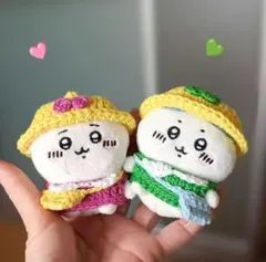 ちいかわ お座りぬいぐるみ 幼稚園 保育園 緑とピンク 2セットのサムネイル