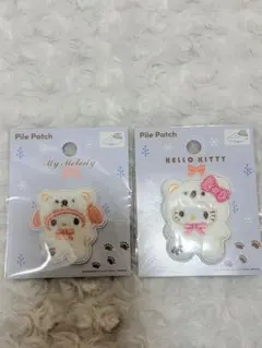 My Melody & Hello Kitty ワッペンセット