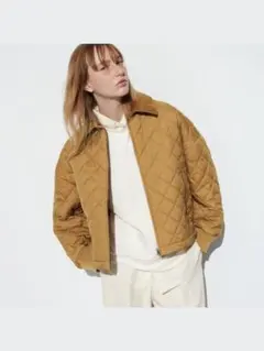 UNIQLO C パフテックブルゾン ブラウン SIZE：XL■Q0518①