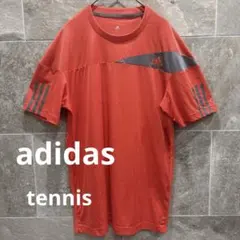 adidas アディダス　半袖　Tシャツ カットソー L オレンジ テニス