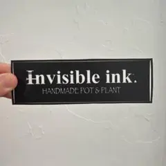 invisible ink. ステッカー HANDMADE POT