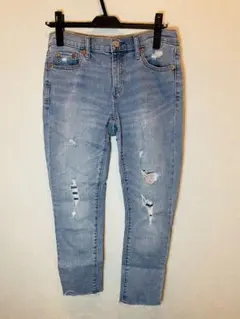 GAP　レディース　ボーイフレンドデニム　ダメージジーンズ　サイズ25