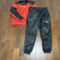 UMBRO アンブロ　中綿　ナイロンセットアップ　上下　レッド　L
