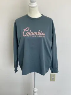 【E】レディース　コロンビア　ロングTシャツ　ターコイズ　サイズS ロンTのサムネイル