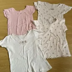 肌着　アンダーシャツ 4枚セット 100cm 猫デザイン　他