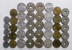 わ*ん様 【古銭】大正時代 十銭・五銭白銅貨 計5枚セット コレクション