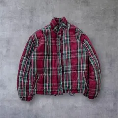 【OTELLO PELLE】80s90sタータンチェックジャンパーブルゾン