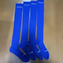FINDWAY サッカーソックス 4足セット 青