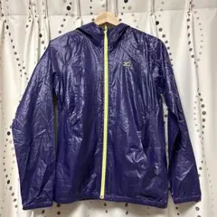 軽量フード付き紫ナイロンジャケット