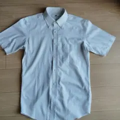 UNIQLO ストライプボタンダウンシャツ M 綿　ポリエステル