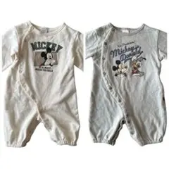 ディズニー ミッキー ドナルド 2wayオール2枚 futafuta 50〜70