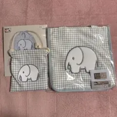 タイトーくじ ブルーナアニマルB賞 刺繍入りトートバッグ F賞 巾着袋セット