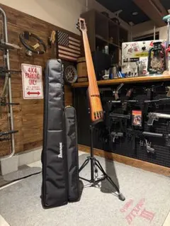 【Merci様】IBANEZ アップライトベース UB804 スタンド ケース付 エレクトリック・アップライトベース】Ibanez UB804-BUL｜一般的