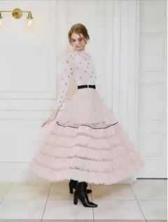 eimy istoire チュールティアードレイヤードスカート