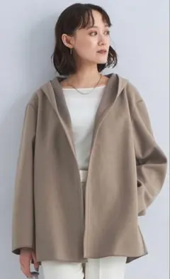 【美品】グリーンレーベルリラクシング フーディー　カーディガンアウター