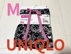 新品●ユニクロレディース●ミスターメンリトルミスレーヨンリラコパンツ●ブラックMのサムネイル