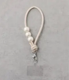 discort パール付きショートコードストラップ