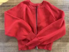 MONO-MART 2WAYスタイル レッドカーディガン