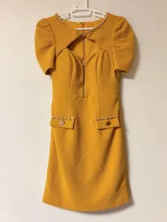 an キャバドレス ドレス andy イエロー ナイトドレス Ｍサイズ