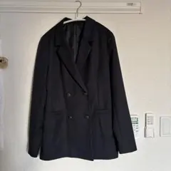 GRLダブルボタンテーラードジャケット [al275] ネイビー　フリーサイズ