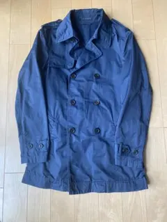 THEORY ネイビー ダブルブレスト トレンチコート