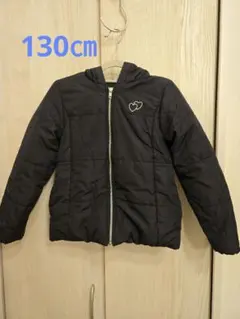 キッズ　紺色中綿コート
