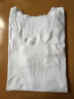 グンゼ レディース 丸首七分袖スリーマー Mサイズ 白 婦人肌着