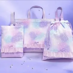 No.443＊入学入園3点セット＊手提げバッグ＊体操袋＊上履き入れ」ハンドメイド