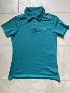 アンダーアーマー　ゴルフ　半袖ポロシャツ　S(USAサイズ)  ブルーグリーン